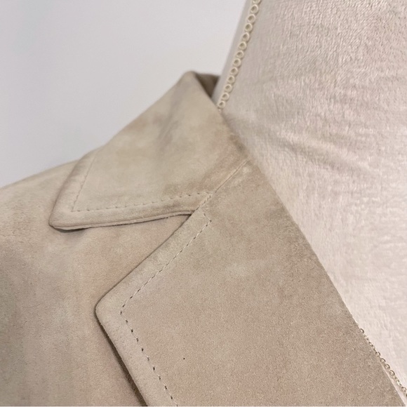 Ann Taylor Loft 100% Leather Jacket Size 4 Tan Leather Jacket - Picture 3 of 12